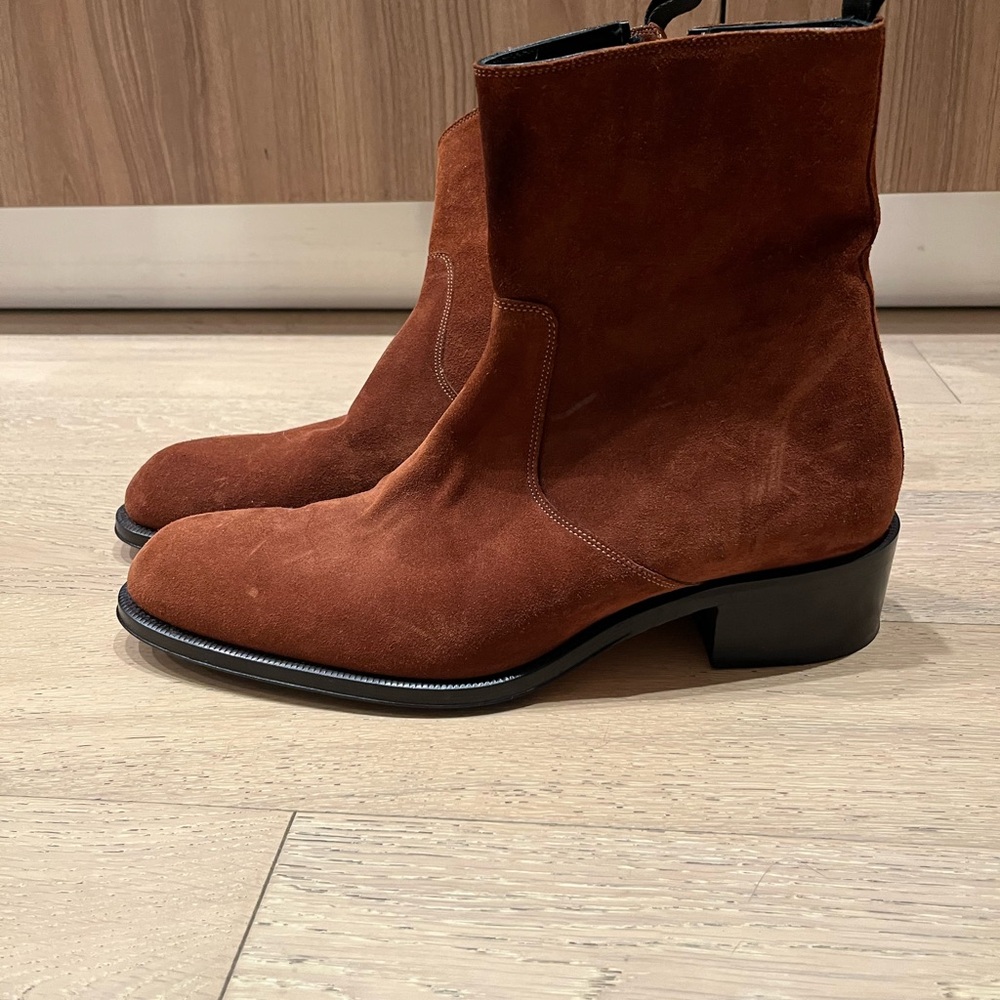 Brioni suede brown boots